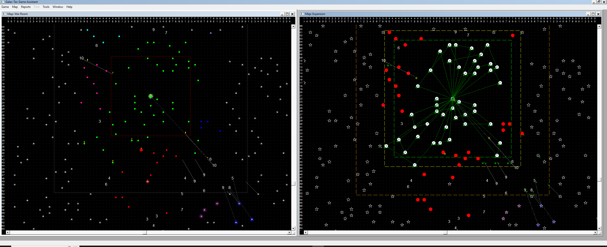 Examples of drawing boxes on maps